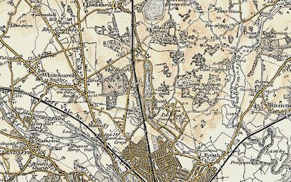 Old map of Roath Park in 1899-1900