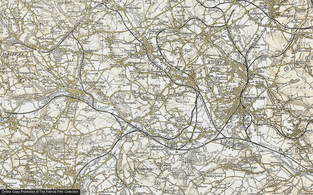 Old Map of Roberttown, 1903 in 1903
