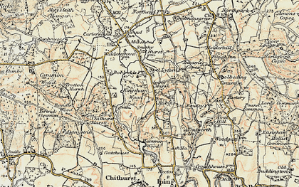 Old map of Borden Wood in 1897-1900
