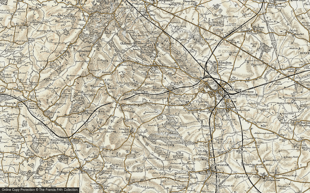Old Map of Robinson's End, 1901-1902 in 1901-1902