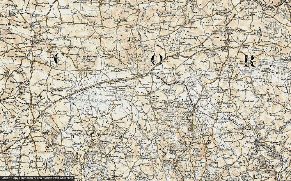 Old Map of Roche, 1900 in 1900
