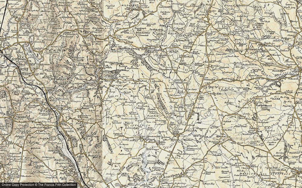 Old Map of Historic Map covering Brownsett in 1902-1903
