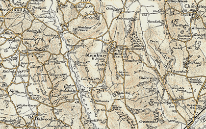 Old map of Rock in 1898-1900