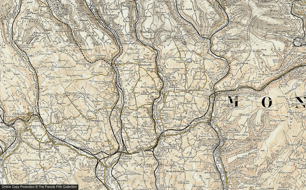 Old Map of Rock, 1899-1900 in 1899-1900