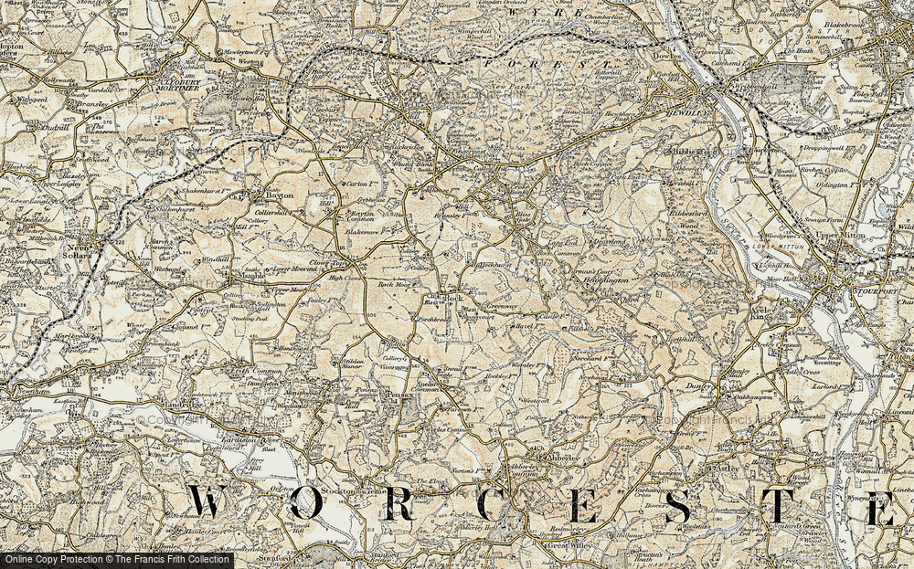 Old Map of Rock, 1901-1902 in 1901-1902