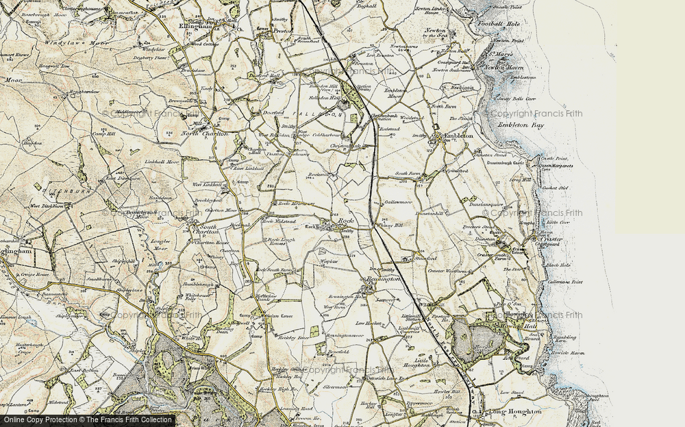Old Map of Historic Map covering Wisplaw in 1901-1903