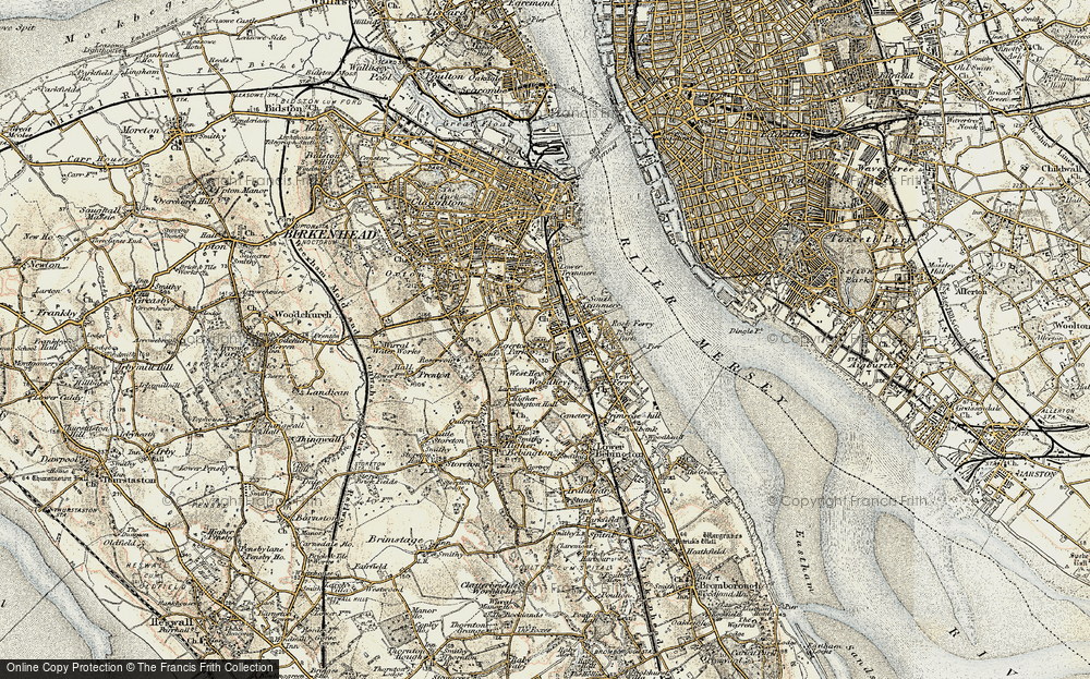 Old Map of Rock Ferry, 1902-1903 in 1902-1903