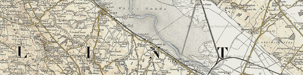 Old map of Rockcliffe in 1902-1903