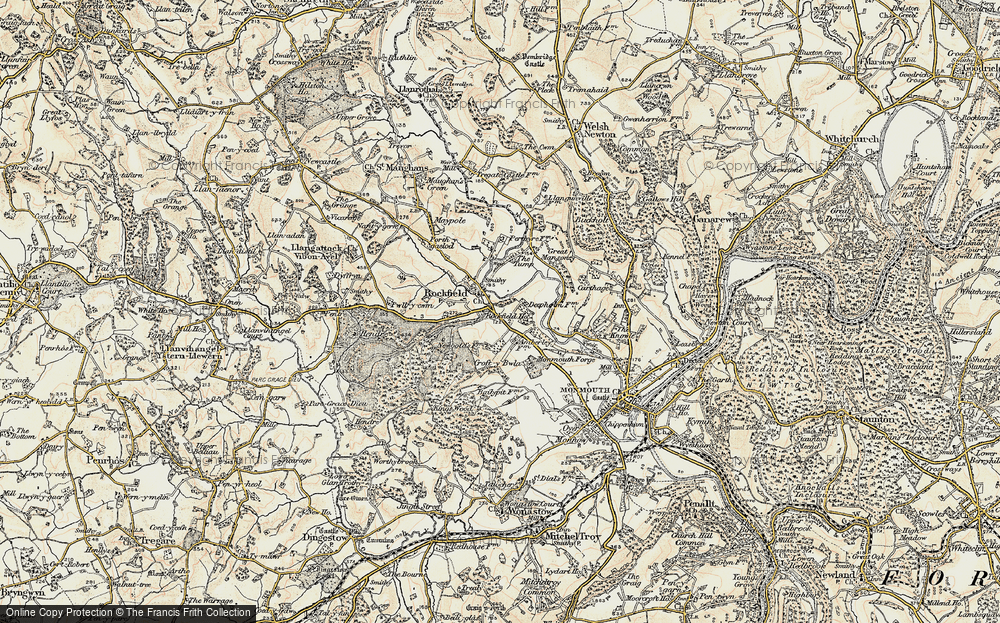 Old Map of Rockfield, 1899-1900 in 1899-1900