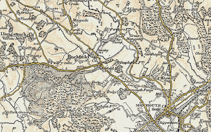 Old map of Osbaston in 1899-1900