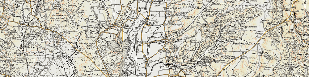 Old map of Rockford in 1897-1909