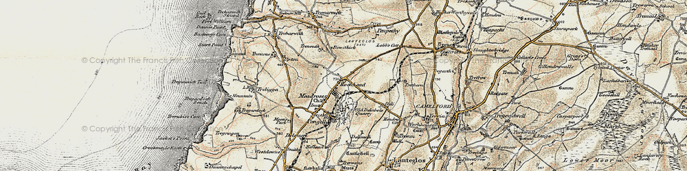 Old map of Rockhead in 1900