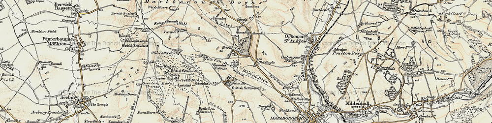 Old map of Rockley in 1897-1899