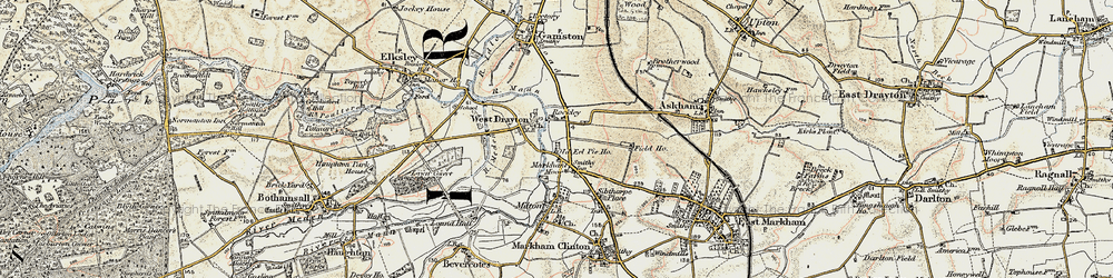 Old map of Rockley in 1902-1903