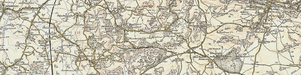 Old map of Rockstowes in 1898-1900
