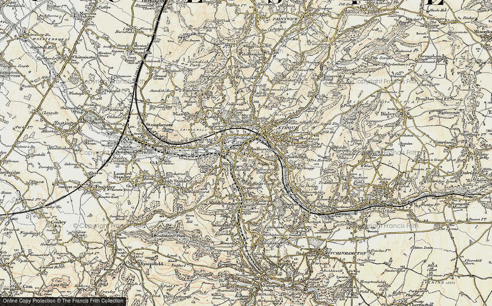 Old Map of Rodborough, 1898-1900 in 1898-1900