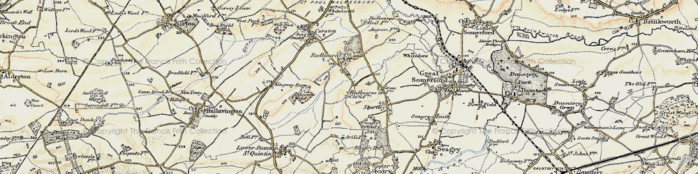 Old map of Bincombe Wood in 1898-1899