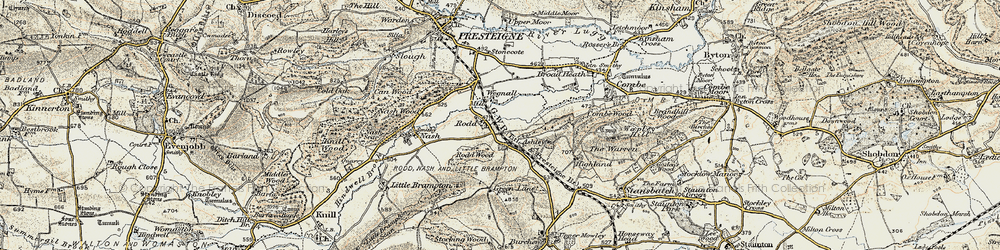 Old map of Ashley in 1900-1903