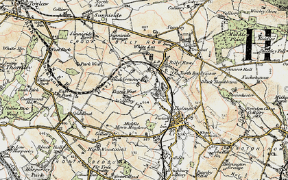 Old map of Roddymoor in 1901-1904