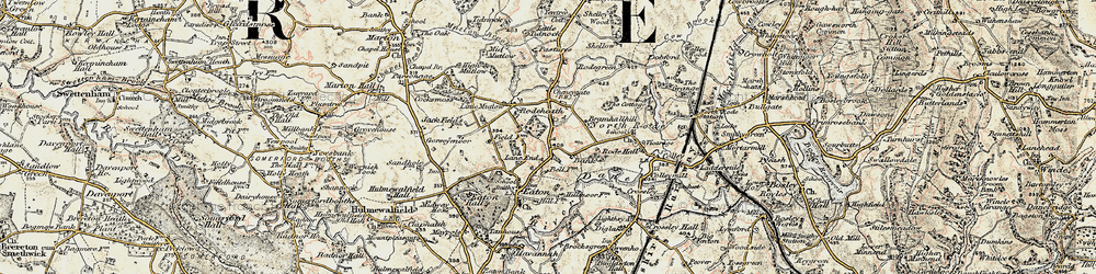 Old map of Rodeheath in 1902-1903