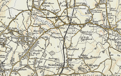 Old map of Westerleigh Common in 1899