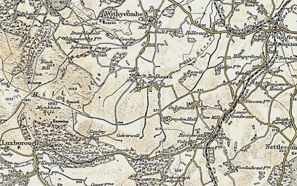 Old map of Bowden in 1898-1900