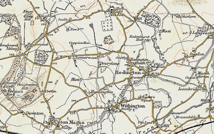 Old map of Rodington Heath in 1902