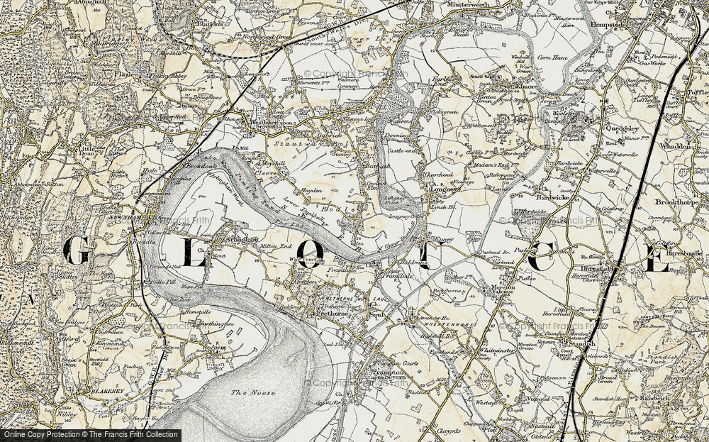 Old Map of Rodley, 1898-1900 in 1898-1900