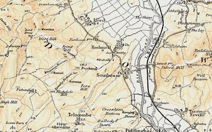 Old map of Breaky Bottom in 1898