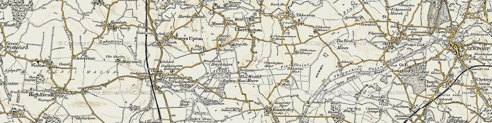 Old map of Rodway in 1902