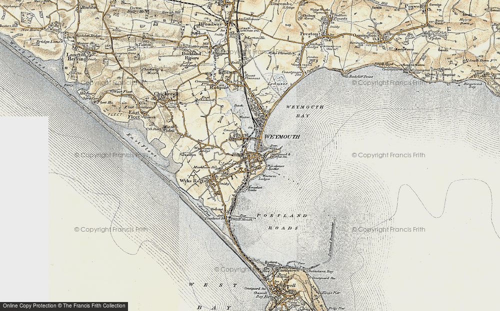 Old Map of Rodwell, 1899 in 1899