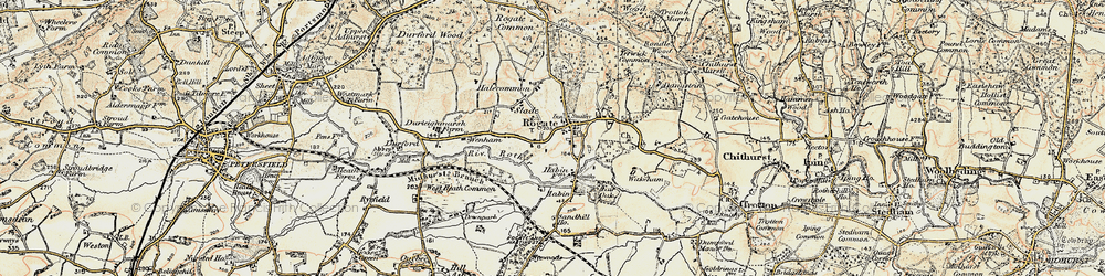 Old map of Rogate in 1897-1900