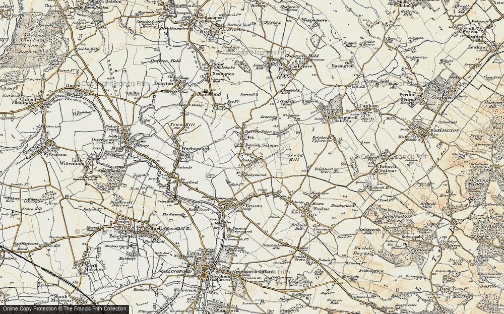 Old Map of Roke, 1897-1898 in 1897-1898