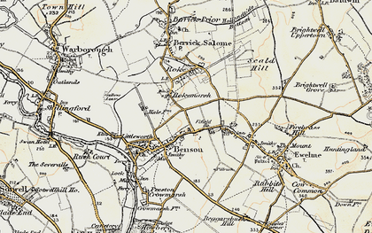 Old map of Rokemarsh in 1897-1898