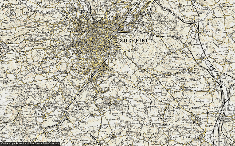 Old Map of Rollestone, 1902-1903 in 1902-1903