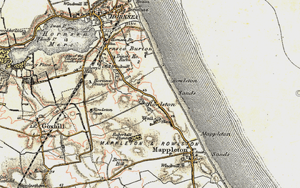 Old map of Rolston in 1903-1908