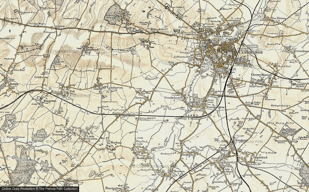Old Map of Roman Hill, 1899-1901 in 1899-1901