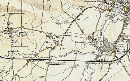 Old map of Roman Hill in 1899-1901