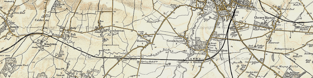 Old map of Roman Hill in 1899-1901
