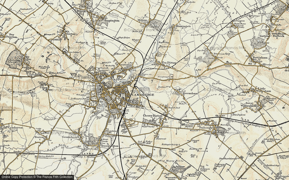 Old Map of Romsey Town, 1899-1901 in 1899-1901