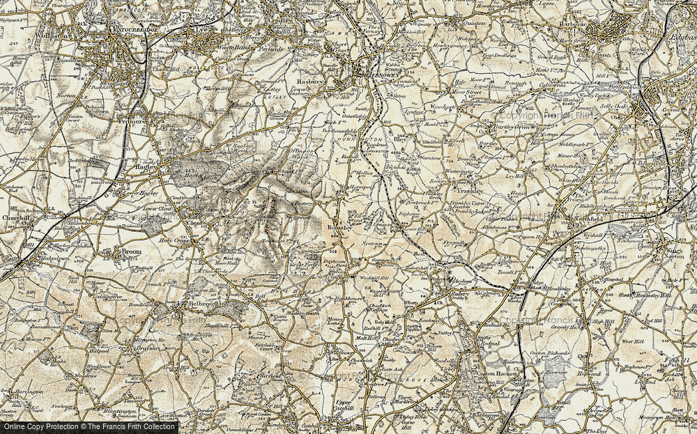 Old Map of Romsley, 1901-1902 in 1901-1902