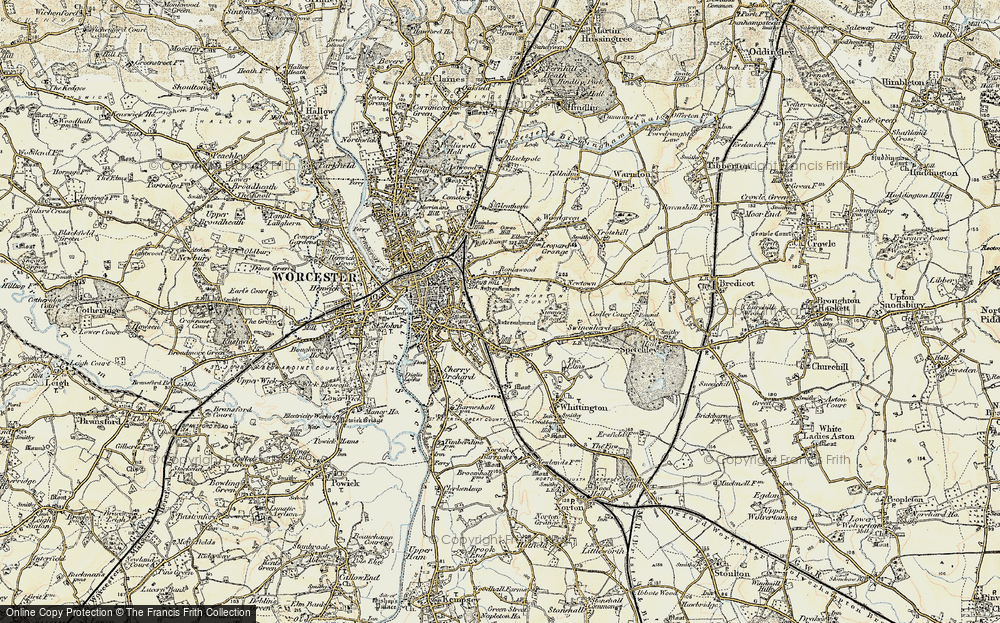 Old Map of Ronkswood, 1899-1902 in 1899-1902