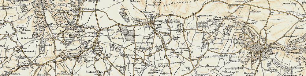 Old map of Rook Street in 1897-1899