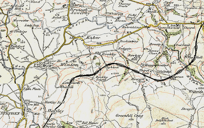 Old map of Birkett Beck in 1903-1904