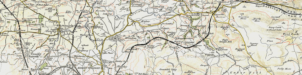 Old map of Rookby in 1903-1904