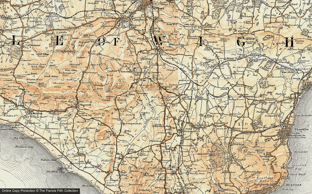 Old Map of Rookley Green, 1899 in 1899