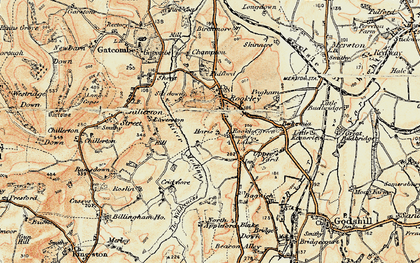 Old map of Rookley Green in 1899