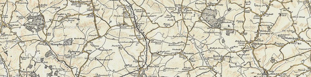 Old map of Likely Hill in 1899-1901