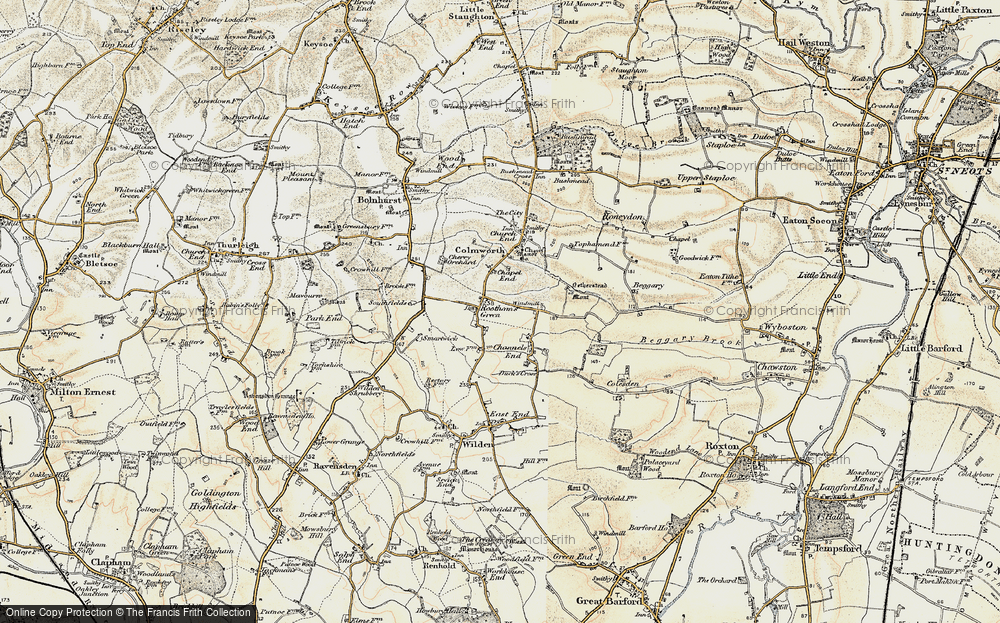 Old Map of Historic Map covering Blacklands in 1898-1901