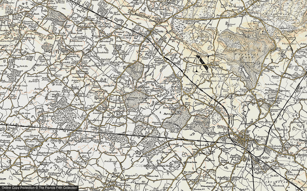 Old Map of Rooting Street, 1897-1898 in 1897-1898